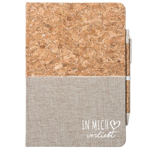 Notizbuch A5 In mich verliebt 80 Blatt inkl. Kugelschreiber