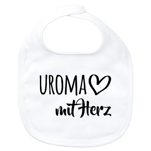 Baby Lätzchen Uroma mit Herz
