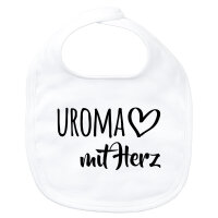 Baby Lätzchen Uroma mit Herz
