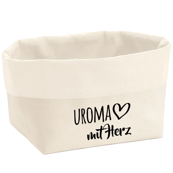 Organizer Uroma mit Herz Aufbewahrungskorb