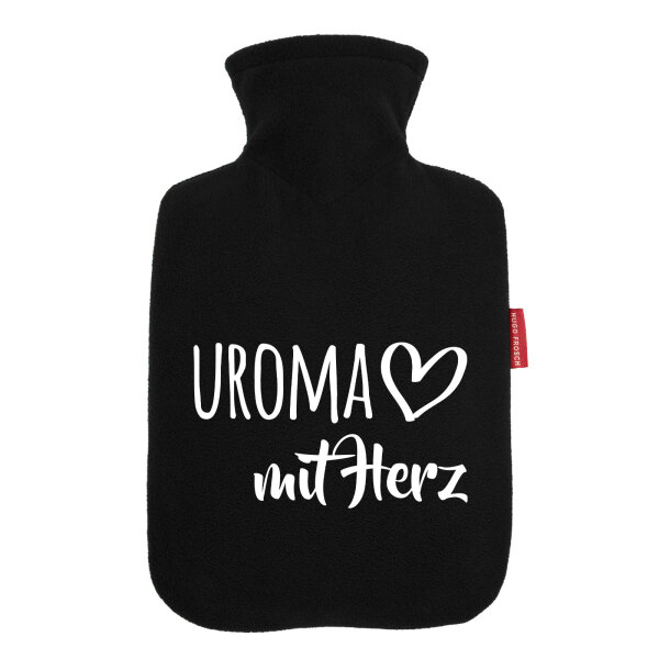 Wärmflasche Uroma mit Herz