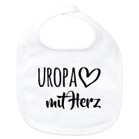 Baby Lätzchen Uropa mit Herz