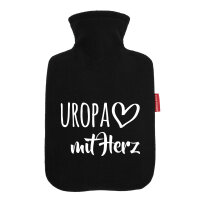 Wärmflasche Uropa mit Herz