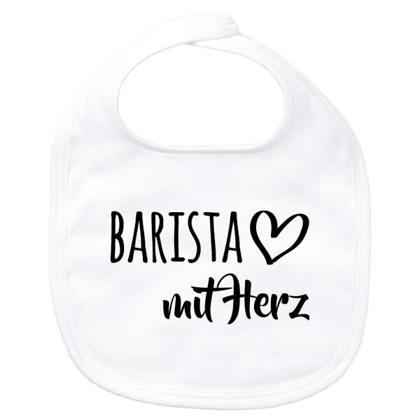 Baby Lätzchen Barista mit Herz