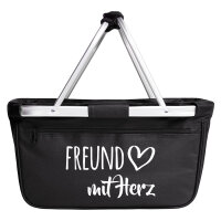 Einkaufskorb faltbar Freund mit Herz 20 Liter Tragekorb...