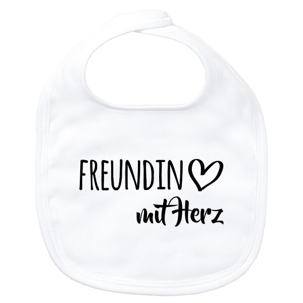 Baby Lätzchen Freundin mit Herz