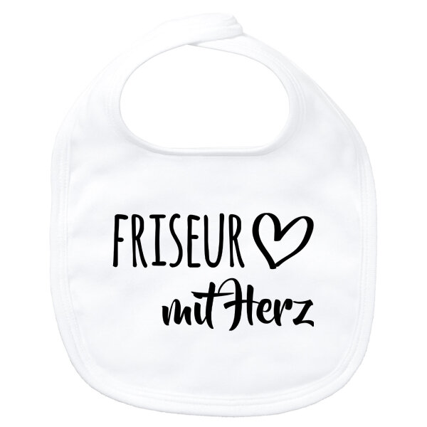 Baby Lätzchen Friseur mit Herz