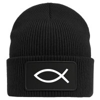 Beanie Fische Symbol Black Mütze