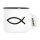 Emaille Tasse Fische Symbol 300ml Vintage Emaille Becher
