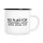 Emaille Tasse No Homophobia Racism Hate in Weiß, 300 ml
