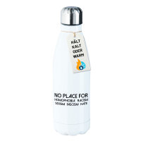 Edelstahl-Trinkflasche No Homophobia Racism Hate 500ml...