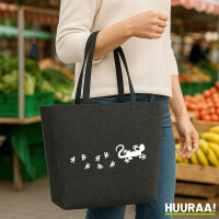 Filzshopper Gecko Tapsen 22 Liter Filztasche