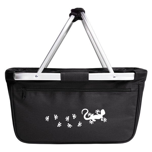 Einkaufskorb faltbar Gecko Tapsen 20 Liter Tragekorb Black