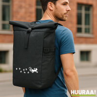 Kurierrucksack Gecko Tapsen 30-44 Liter Black Melange