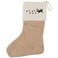 Weihnachtsstrumpf Gecko Tapsen Beige