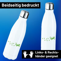 Edelstahl-Trinkflasche Gecko Tapsen 500ml Wasserflasche