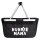 Einkaufskorb faltbar Hundemama Tapse 20 Liter Tragekorb Black
