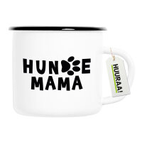 Emaille Tasse Hundemama Tapse 300ml Vintage Emaille Becher