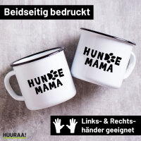 Emaille Tasse Hundemama Tapse 300ml Vintage Emaille Becher