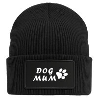 Beanie Dog Mum Tapse Black Mütze