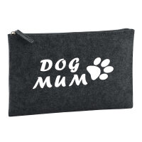Kulturbeutel Dog Mum Tapse 1 Liter Filz Charcoal...