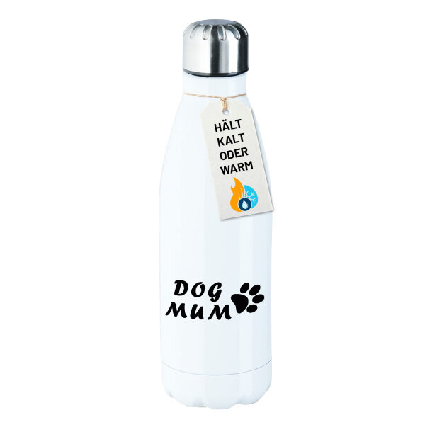 Edelstahl-Trinkflasche Dog Mum Tapse 500ml Wasserflasche
