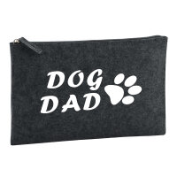 Kulturbeutel Dog Dad Tapse 1 Liter Filz Charcoal...