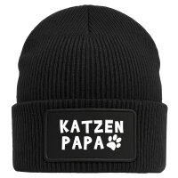 Beanie Katzenpapa Tapse Black Mütze