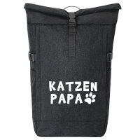 Kurierrucksack Katzenpapa Tapse 30-44 Liter Black Melange