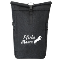 Kurierrucksack Pferdemama Silhouette 30-44 Liter Black...