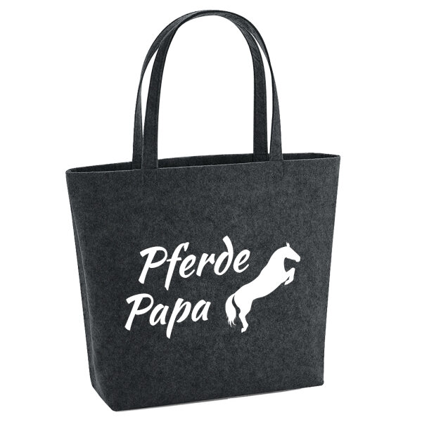 Filzshopper Pferdepapa Silhouette 22 Liter Filztasche