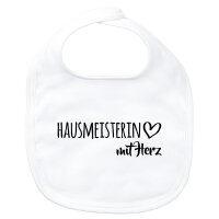 Baby Lätzchen Hausmeisterin mit Herz
