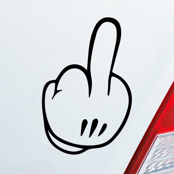 Autoaufkleber Mittelfinger ca. 10x15cm