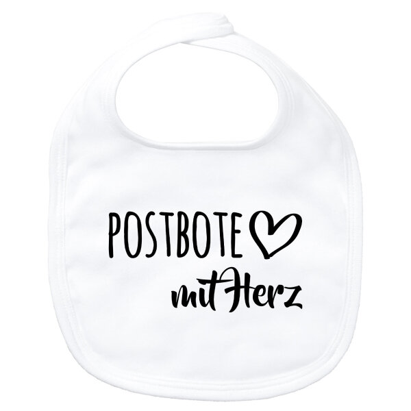 Baby Lätzchen Postbote mit Herz