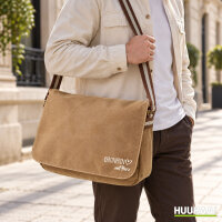 Umh&auml;ngetasche Rentnerin mit Herz, Canvas, 14 Liter