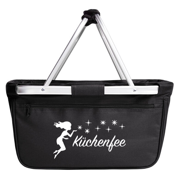 Einkaufskorb faltbar Küchenfee Sternenstaub 20 Liter Tragekorb Black