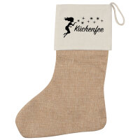 Weihnachtsstrumpf Küchenfee Sternenstaub Beige