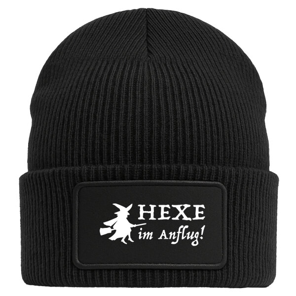 Beanie Hexe im Anflug Black Mütze