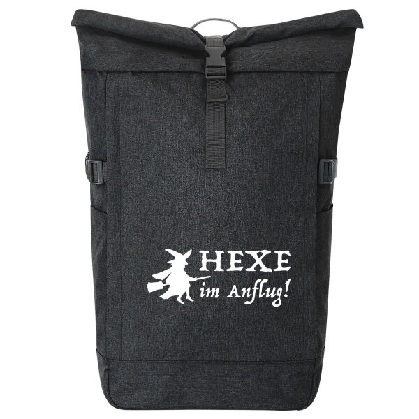 Kurierrucksack Hexe im Anflug 30-44 Liter Black Melange