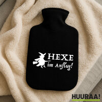 Wärmflasche Hexe im Anflug