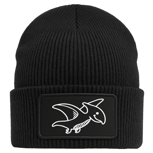 Beanie Pteranodon Dinosaurier Black Mütze