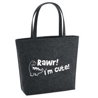 Filzshopper Brachiosaurus I`m cute 22 Liter Filztasche