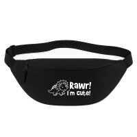 Bauchtasche Triceratops I`m cute 2,5 Liter Black...