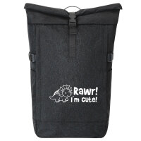 Kurierrucksack Triceratops I`m cute 30-44 Liter Black...