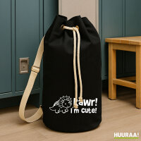 Seesack Triceratops I`m cute 20 Liter Rucksack Black