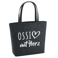 Filzshopper Ossi mit Herz 22 Liter Filztasche