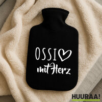 Wärmflasche Ossi mit Herz