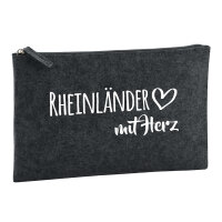 Kulturbeutel Rheinländer mit Herz 1 Liter Filz...