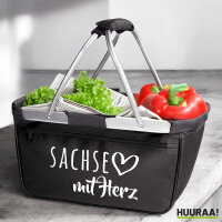 Einkaufskorb faltbar Sachse mit Herz 20 Liter Tragekorb...