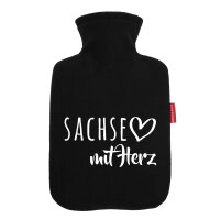Wärmflasche Sachse mit Herz